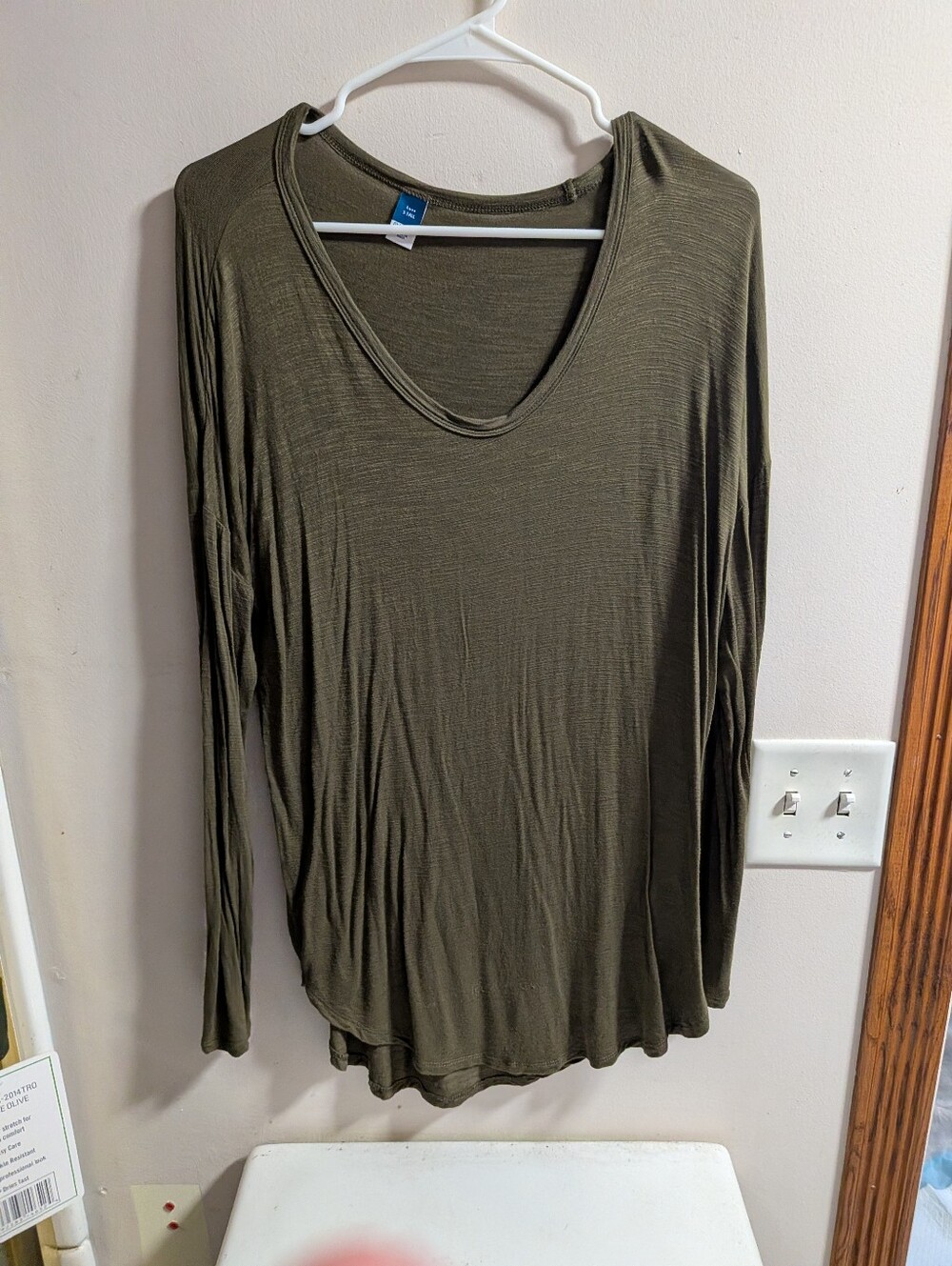 New Women's Small Tall Old Navy Olive Green Shirt